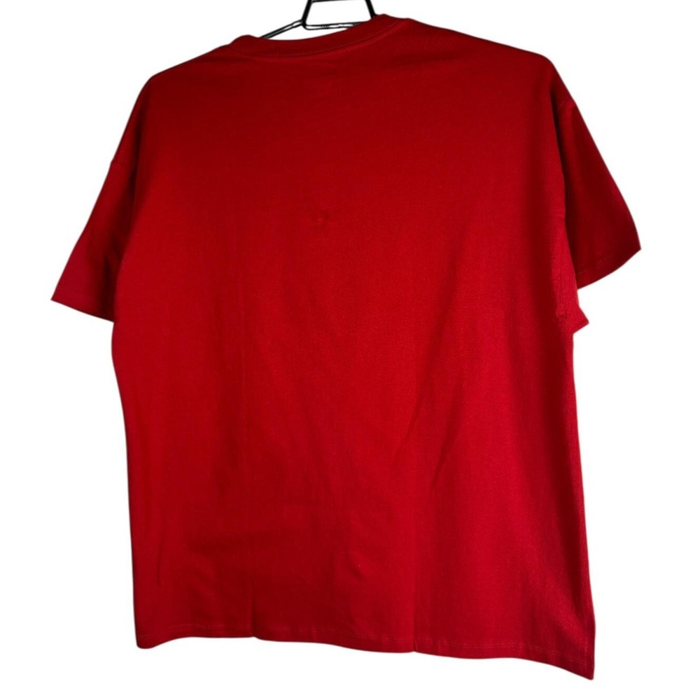 ✨2/$20 Hanes Beefy-T Relaxed Fit Pocket Tee Chili Pepper Red Shirt Men's Size XL - Picture 12 of 14